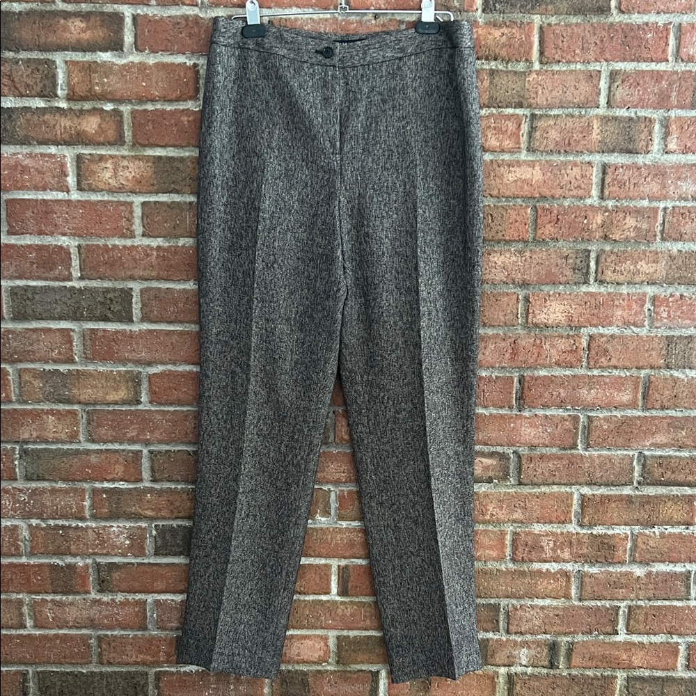 Jones New York dark brown textured Dress Pants size 10